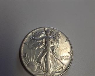 1944 Walking Liberty silver half dollar