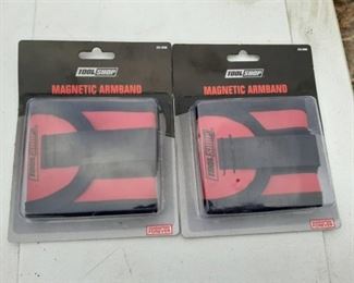 (2) Tool Shop Magnetic Tool Holder, Armband,