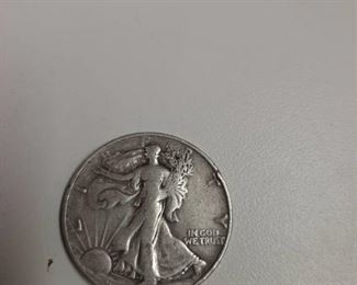 1946-S Walking Liberty silver half dollar