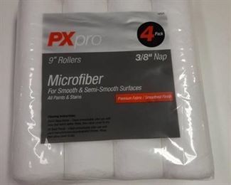 9  X 3/8  Nap Microfiber All Paint & Stain Roller Covers 4 Pack Smooth Surface