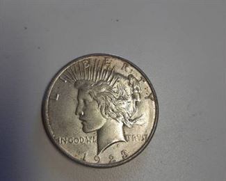 1923-S Peace silver dollar