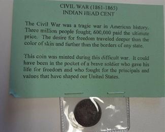 1864 Civil War Indian Head cent