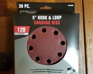 Tool Shop 5  120-grit 8-hole Hook & Loop Sanding Disc - 30 Pack