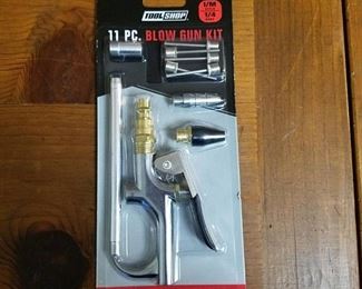 Tool Shop 11 Pc Piece Blow Gun Kit Air Compressor Set 1/4  Body & Npt
