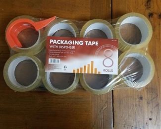 8 Rolls 1.88  X 54.6yd Packaging Tape With Dispenser