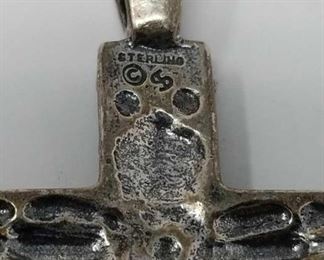 Sterling cross pendant