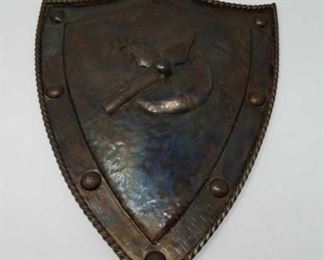 metal shield wall plaque