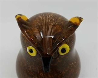 glass art owl