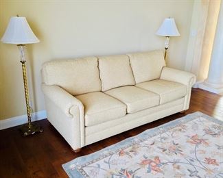 Homestead House sofa and Waterford lamps