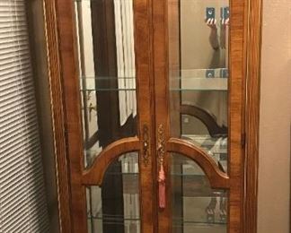 $200 Pulaski Curio Display Cabinet BIG 36-3/4" x 18-1/2" x 81-3/4"