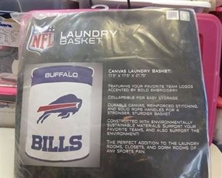 Buffalo Bills canvas laundry basket