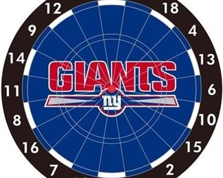 New York Giants 12 Paper Dart Board With Darts-Limited Quantity!