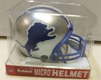 Detroit Lions 4 riddell micro helmets
