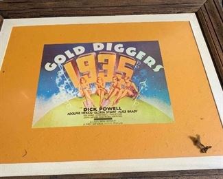 dick powell old diggers framed art