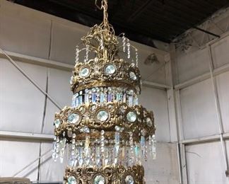 Beautiful crystal chandelier