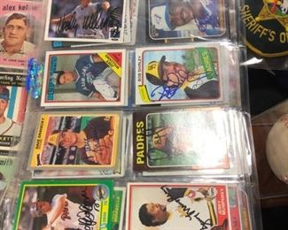 signed baseball cards vintage