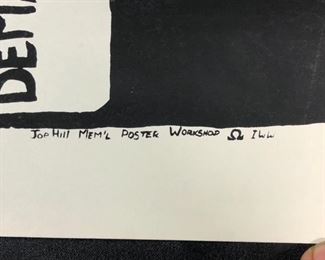 JOe Hill Anti War Vietnam Poster