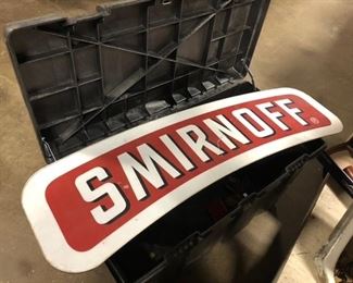 smirnoff aluminum sign