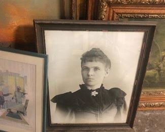 antique portraits framed