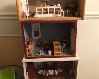 miniature dollhouse scenes
