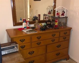 solid maple dresser set