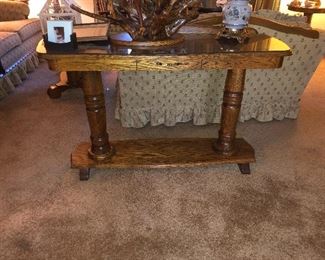 oak sofa table