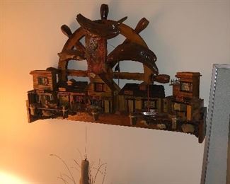 wood carved wall hanging