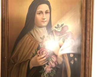 nun tin painting