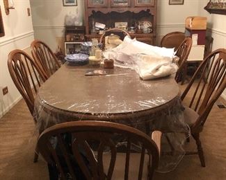 oak dining room set