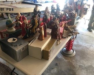 Santa figurines
