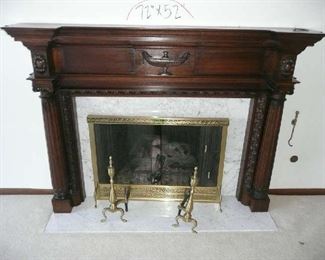 Wood Fireplace Mantel and Surround, 72" X 52" $675.00