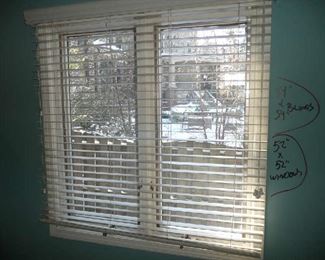 Pella Casement Window 52" X 52" $65.00               Wood Blinds 54" X 54" $20.00