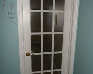 Interior French Door 30" X 80", includes Jamb, Trim & Hardware.