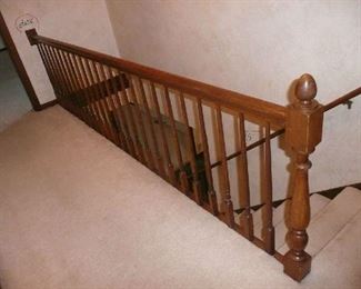 Oak Railing with Spindles 122" X 32" $50.00