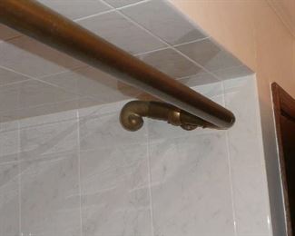 Brass Shower Bar $95.00