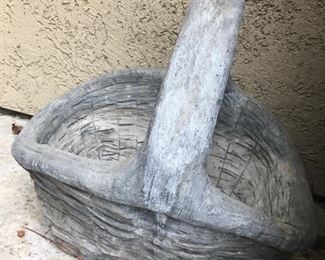 Concrete Basket Planter