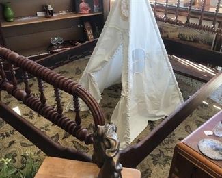 Spindled Full/Queen Bed - Antique in Excellent Condition   