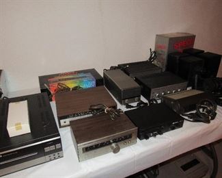 Vintage electronics, receivers, amplifiers, video camera, speakers and more!