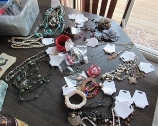 small amount of costume jewelry
