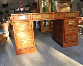 1970s Campaign Desk.  This is at the Sellers Second Home and Can Be Shown BY APPOINTMENT ONLY