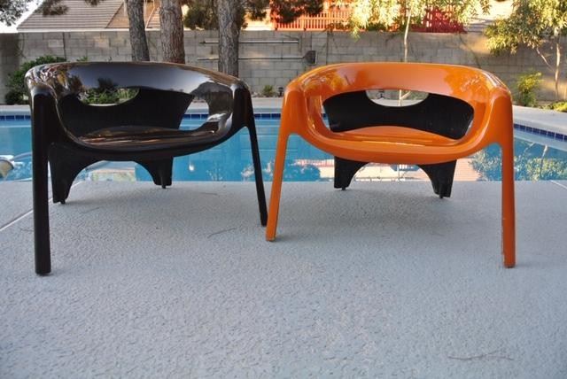 1970s Fibrella Fiberglass Chairs