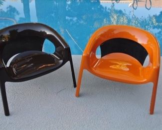 1970s Fibrella Fiberglass Chairs