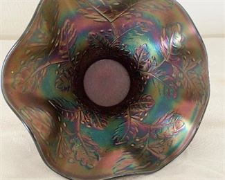 Carnival glass dish