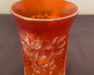 Carnival glass tumbler