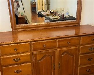 Dresser with mirror