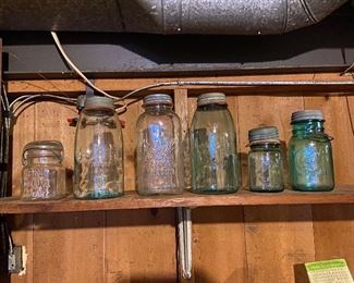 Old Ball canning jars & zinc lids