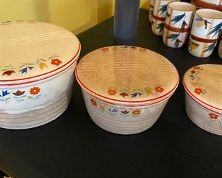 Universal Potters - Made in the USA  oven proof 3 casserole bowls.