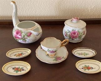 Noritake and Lefton  tea sets