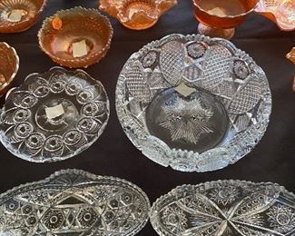 Cut glass dishes