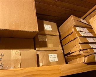 There is a storage room filled with sealed boxes of packaging supplies, jewelry bags, bubble wrap, you name it.  Thousands of dollars worth of material